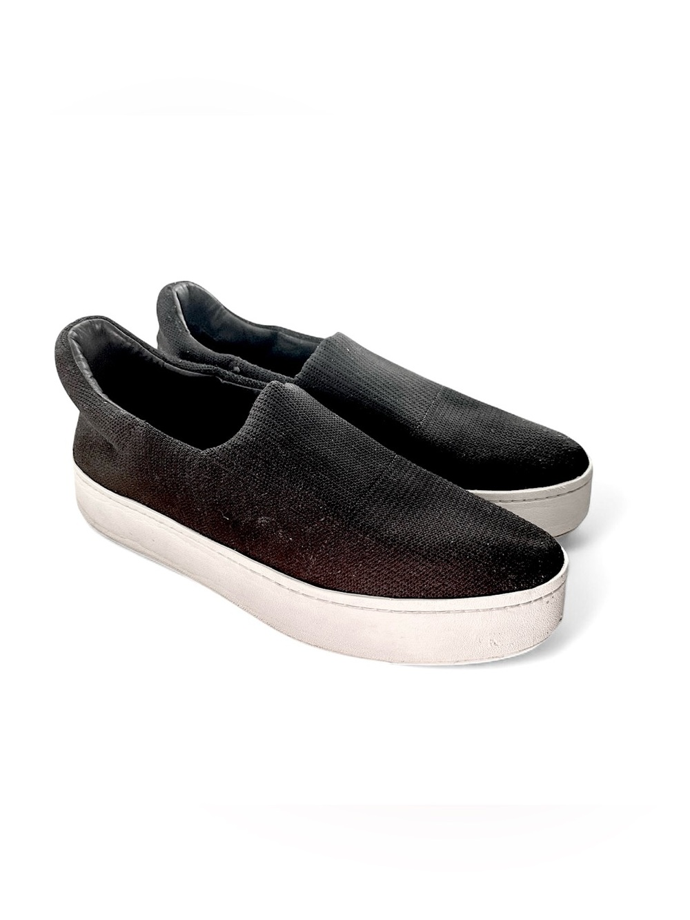 Vince Walsh Flatform Platform Black Knit Slip On Sneaker Womens Size 10 EU 40
